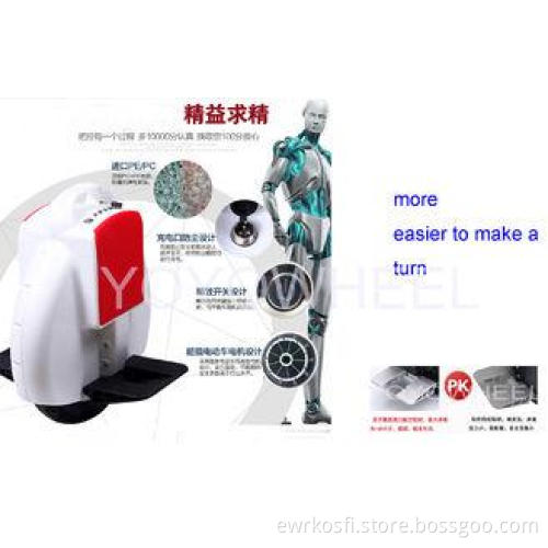 High-Tech Gyroscopic One Wheel Stand Up Scooter of Recharge
